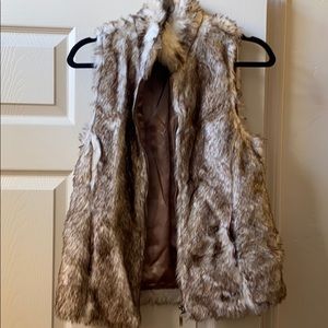 Faux fur vest